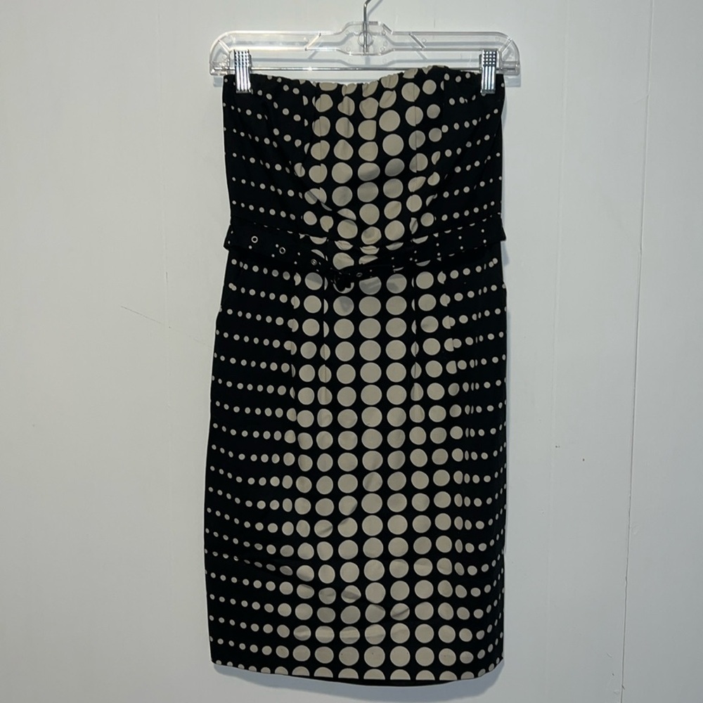 NWT The Limited Polka Dot Sleeveless Mini Dress With Belt 19